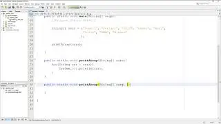 LEARNING JAVA: Passing Arrays Into Methods