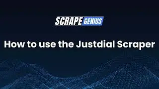 How to use the Justdial Scraper.