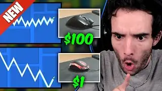 PLAYING WITH THE WORLDS CHEAPEST MOUSE (Geometry Dash)