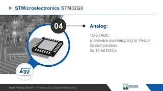 STMicroelectronics STM32G0 32-Bit Microcontrollers (MCUs) — New Product Brief | Mouser Electronics