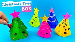 Origami Christmas Tree Surprise Box ~ Christmas Gift Ideas