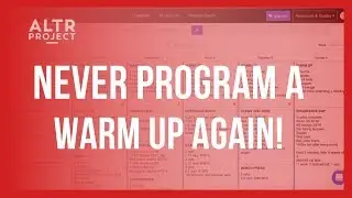 Gym owners: never program a warm up again!