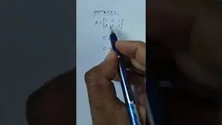 Which element of a matrix is 5?