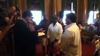 Paris and Cliff Get Married at Brooklyn Borough Hall