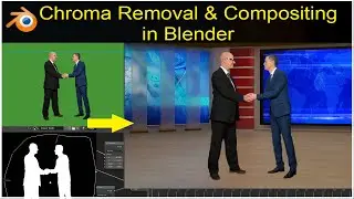 Chroma Removal in Blender |  Keying in  Blender | Green Screen Removal & Compositing in Blender