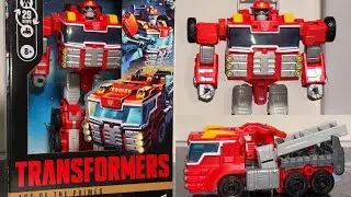 How to transform age of the primes heatwave. Transformers voyager class rescue bots figure