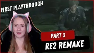 🫣 First time playing Resident Evil 2 Remake! Part 3 Leon A #residentevil #firstplaythrough #re2