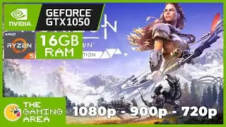 HORIZON ZERO DAWN PC On Ryzen 5 3550H and GTX 1050 | 1080p, 900p, 720p