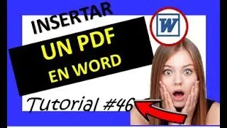 😱como insertar un archivo de pdf en word 2016 ✔️ # 46 - 2019- curso de word 2016 completo gratis