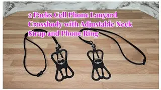 Full video here:Cell Phone Lanyard Crossbody with Adjustable Neck Strap and Phone Ring