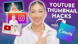 5 THUMBNAIL EDITING HACKS IN CANVA | Glow effect, Blurry background, Outlining, AI Visuals, etc.