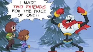 Papyrus makes TWO friends! Undertale Comic dub!