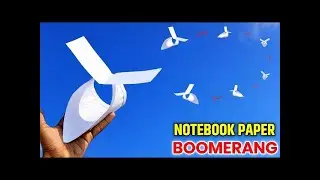 DIY📚Notebook Paper🚀Boomerang Tutorial Goes Viral