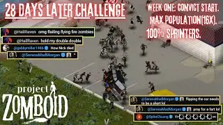 🔴I WILL Survive This Project Zomboid Challenge | 28 Days Later Challenge