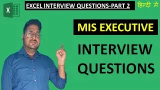Excel Interview Questions | Advanced Excel | Crack Excel interview