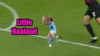 Little Haaland #shorts #haaland #erlinghaaland #championsleague #mancity #messi #cr7 #realmadrid