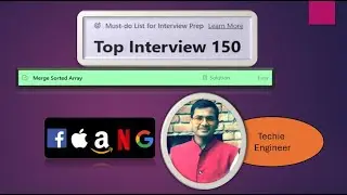 88 - Merge Sorted Array !! Top Interview 150 series !! Easy Array Problem #coding #code #interview