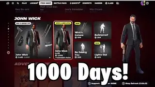 After 1,000 Days, John Wick is BACK in the Fortnite Item Shop!