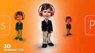 Making of 3D Character | 3D Character In Photoshop