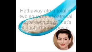“Les Miserables” Diet, Anne Hathaway (WEIRD DIET TRICK)