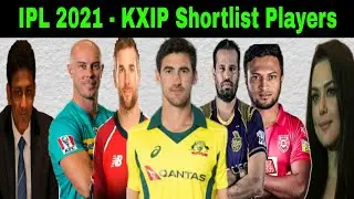IPL 2021- Kings XI Punjab Shortlist Players Name