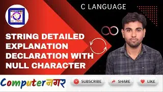 Understanding Strings in C: Declaration, Memory Representation, and Null Character Explained