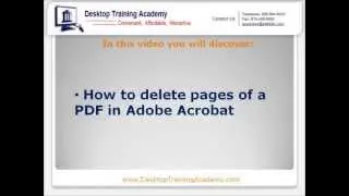 Delete Pages in Adobe Acrobat
