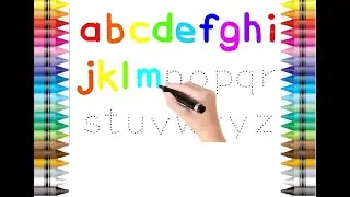 Learn alphabets for kids. Follow the dotted line to trace the lowercase letters. learn how write abc