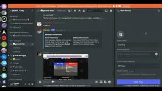 How to make threads in discord.