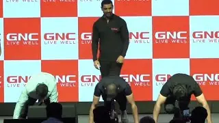 Bollywood Hunk John Abraham Judging A Push up contest! Gives Fitness Advice