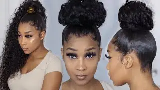 Frontal Ponytail on Natural Hair feat. Unice Hair ( No bald cap, no glue)