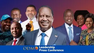 BREAKING LIVE: ODM Leadership Press Briefing