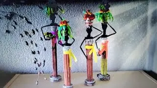 DIY, BALINESE DOLLS.  News paper Dolls, NEWSPAPER CRAFT BALI DOLLS, NEWSPAPER CRAFT IDEAS