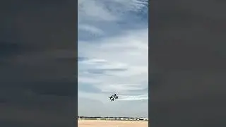 Blue Angels low and slow flyby in diamond formation