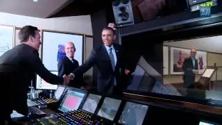 Behind The Scenes: Obama Tours Dreamworks Animation Studio