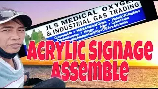 Acrylic signage Assemble  with lights