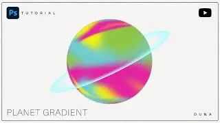 Ps Tutorial - How to create a Gradient 3D radial planet with Adobe Photoshop