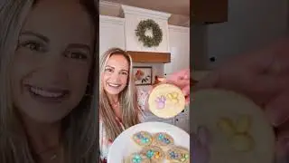 EASTER BUNNY COOKIES // SIMPLE EASTER DESSERT *ONLY 2 INGREDIENTS!* #easter #eastercookies #baking