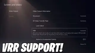 Variable Refresh Rate Support Coming THIS WEEK! (VRR!)