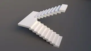 Staircase in sketchup timelapse