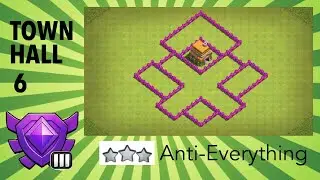 Town Hall 6 Trophy Base with Replays |•| Clash of Clans