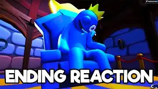 RAINBOW FRIENDS CHAPTER 2 ENDING (ALL CUTSCENES + REACTION)