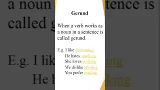 #vocabulary #learnenglishgrammar #englishgrammar #class #shortenglishsentences #gerund