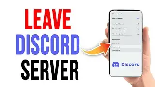 How To Leave A Discord Server | Leave Server On Discord Account 2023 | Discord Mobile App