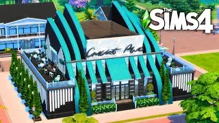 I built FAMILY SKATE CENTER for hangout in The Sims 4 | NoCC | Sims 4 community lot speed build