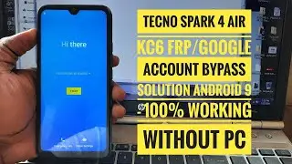 Tecno Spark 4 FRP Bypass Tecno Spark 4 (KC2) Google Account Remove Tecno Spark 4 FRP Without PC