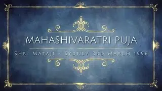 Mahashivaratri Puja, Shri Mataji | Motivate your attention & Attention on politicians | 3 March 1996