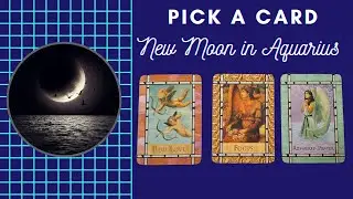 New Moon In Aquarius Pick A Card Reading #tarot #newmoon #aquarius