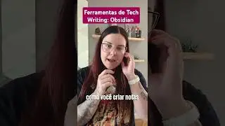 o assunto agora é ferramentas de tech writing - você conhece o #obsidian? #escritatecnica