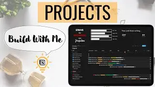 #BuildWithMe - 💻 PROJECTS - Notion Template | Ep 4 - Mastering Project Management (+ Notion Widgets)